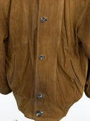 Giacca in pelle scamosciata marrone (26g223) - L/XL
