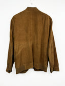 Giacca in pelle scamosciata marrone (26g223) - L/XL