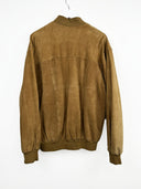 Giacca in pelle scamosciata marrone (26g225) - XL