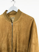 Giacca in pelle scamosciata marrone (26g225) - XL
