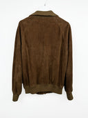 Giacca in pelle scamosciata marrone (26g227) - M