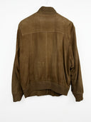 Giacca in pelle scamosciata marrone (26g228) - M/L