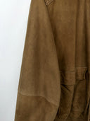 Giacca in pelle scamosciata marrone (26g228) - M/L
