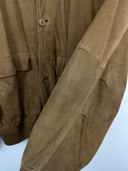 Giacca in pelle scamosciata marrone (26g228) - M/L