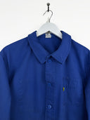 Giacca camicia blu da lavoro francese 80s (26g229) - M