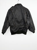Giacca bomber in pelle aviator marrone 70s (26g253) - M
