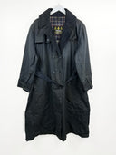Barbour Trench Coat blu lungo raro (26g265) - L