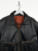 Giacca in pelle Bomb Boogie nera imbottita (26g268) - L
