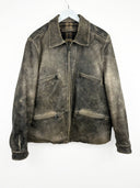 Giacca in pelle faded invecchiata 80s (26g26) - M/L