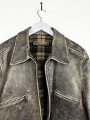 Giacca in pelle faded invecchiata 80s (26g26) - M/L