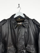 Giacca in pelle Schott aviator46 marrone scuro (26g28) - M/L