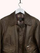 Giacca bomber in pelle Redksins marrone donna (26g294) - L/M