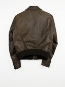 Giacca bomber in pelle Redksins marrone donna (26g294) - L/M