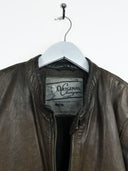 Giacca in pelle Chevignon marrone biker (26g300) - M/L