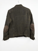 Giacca blazer marrone in cotone invecchiato (26g302) - M