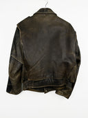 Giacca in pelle Energie marrone anni 90 rara (26g305) - M