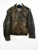 Giacca in pelle Energie marrone anni 90 rara (26g305) - M