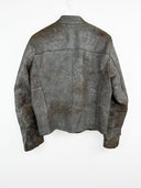 Giacca in pelle argento Chevignon biker 00s (26g307) - M