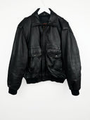 Giacca in pelle nera aviator Bomb Boogie (26g30) - M