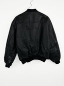 Giacca in pelle nera 90s (26g315) - M/L
