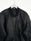 Giacca in pelle nera 90s (26g315) - M/L