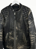 Giacca in pelle Schott marrone biker (26g318) - L