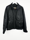 Giacca  in pelle nera Alan Gordon (26g31) - L