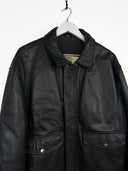 Giacca  in pelle nera Alan Gordon (26g31) - L