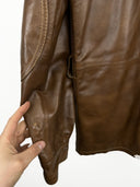 Giacca in pelle marrone (26g322) - L
