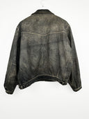 Giacca in pelle marrone faded 90s (26g32) - M