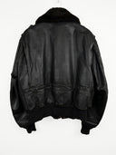 Giacca Bomber in pelle Schott marrone (26g333) - L/48