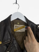 Giacca in pelle chiodo Schott Perfecto marrone 90s (26g335) - M-44