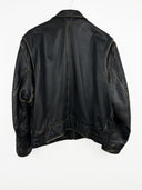 Giacca in pelle Bomb Boogie nera 90s (26g336) - L