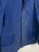 Giacca camicia da lavoro blu francese 80s (26g350) - M