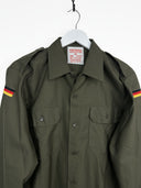 Giacca camicia  verde militare originale tedesca 90s (26g355) - M/L