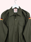 Giacca camicia  verde militare originale tedesca 90s (26g356) - M/L