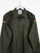 Giacca camicia  verde militare originale tedesca 90s (26g356) - M/L