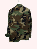 Giacca camicia verde militare originale USA anni 90 (26g358) - M
