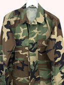 Giacca camicia verde militare originale USA anni 90 (26g358) - M