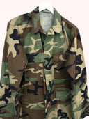 Giacca camicia verde militare originale USA anni 90 (26g358) - M
