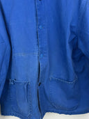 Giacca camicia blu da lavoro anni 80 (26g366) - M/L
