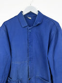 Giacca camicia blu da lavoro anni 80 (26g366) - M/L