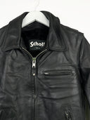 Giacca in pelle Schott nera donna imbottita (26g376) - XS/S