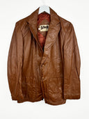 Giacca in pelle Schott cammello anni 80 (26g377) - S