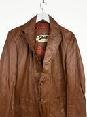 Giacca in pelle Schott cammello anni 80 (26g377) - S
