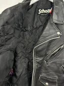 Giacca chiodo Schott in pelle nero (26g379) - 44/M-L