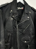 Giacca chiodo Schott in pelle nero (26g379) - 44/M-L