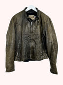 Giacca in pelle Schott marrone con imbottitura (26g381) - M