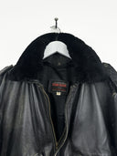 Giacca bomber in pelle Bomb Boogie nera (26g38) - XL