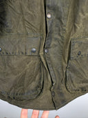 Barbour Northumbria c44 verde con spilla (26g58) - M
